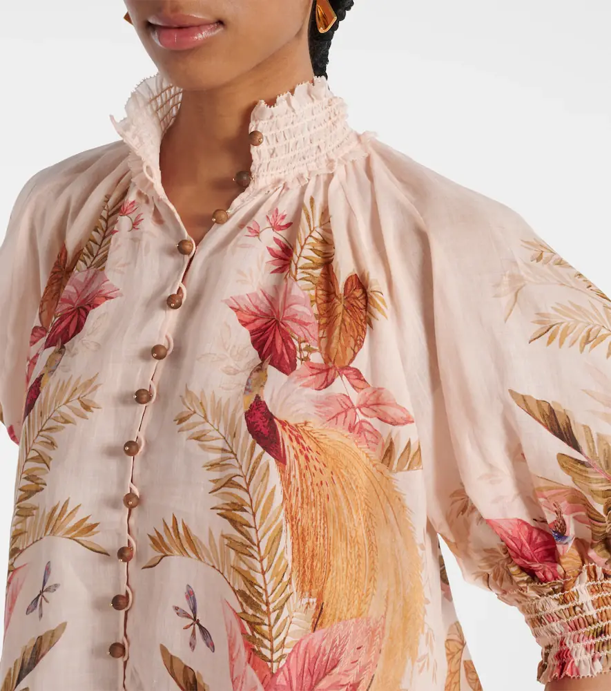 Zimmermann Ascension shirred floral blouse | Thumbnail 3 Zimmermann Ascension shirred floral blouse | Thumbnail 3