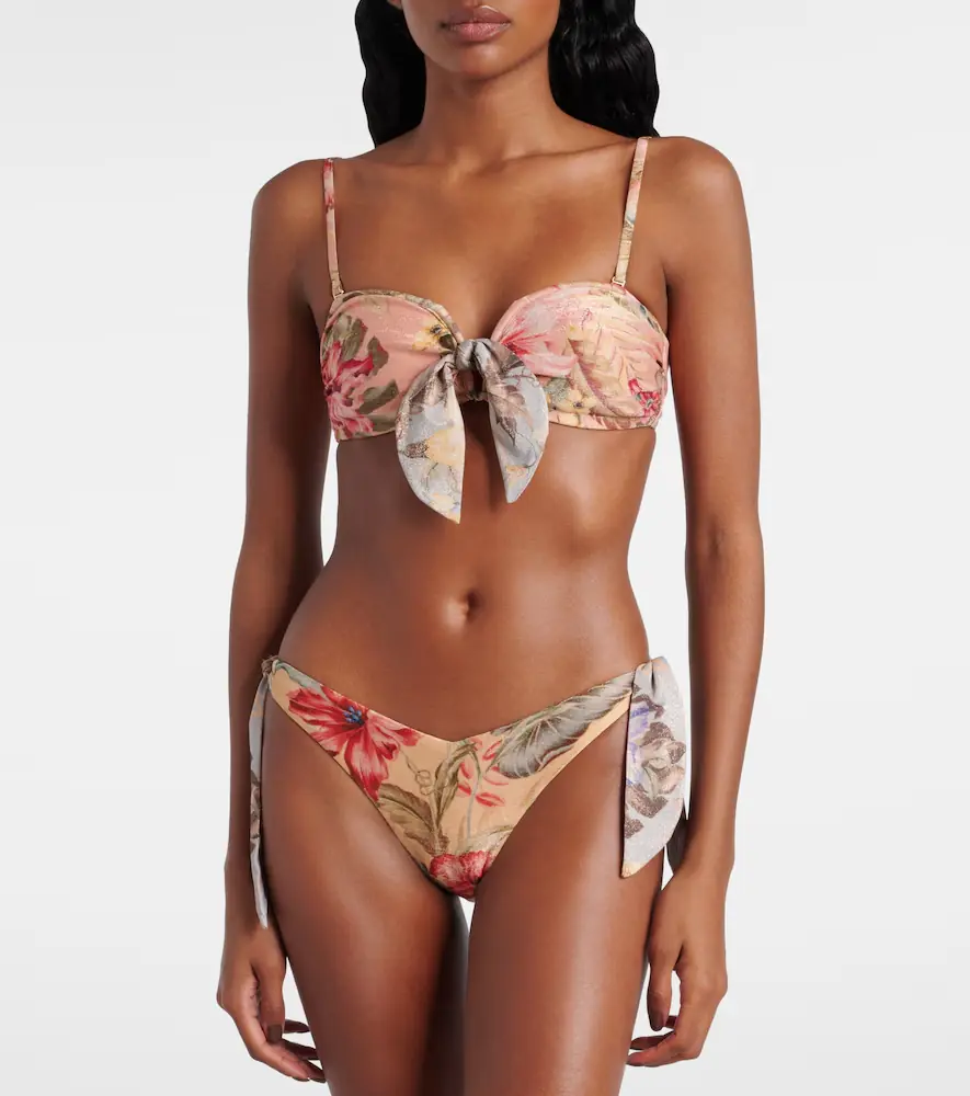 Zimmermann Coco bow-detail floral bikini top | Thumbnail 2 Zimmermann Coco bow-detail floral bikini top | Thumbnail 2