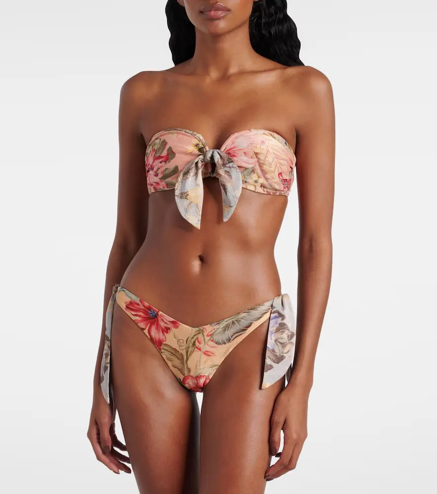 Zimmermann Coco bow-detail floral bikini top | Thumbnail 3 Zimmermann Coco bow-detail floral bikini top | Thumbnail 3