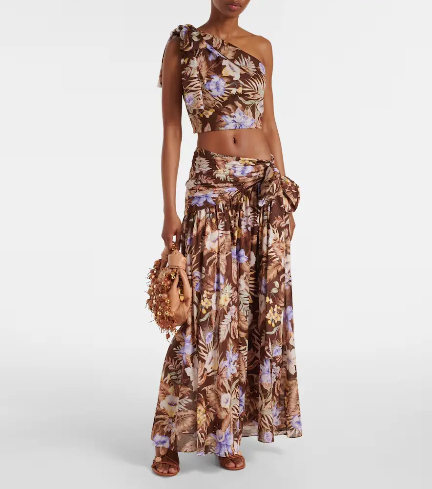 Zimmermann Coco floral one-shoulder cotton top | Thumbnail 2 Zimmermann Coco floral one-shoulder cotton top | Thumbnail 2