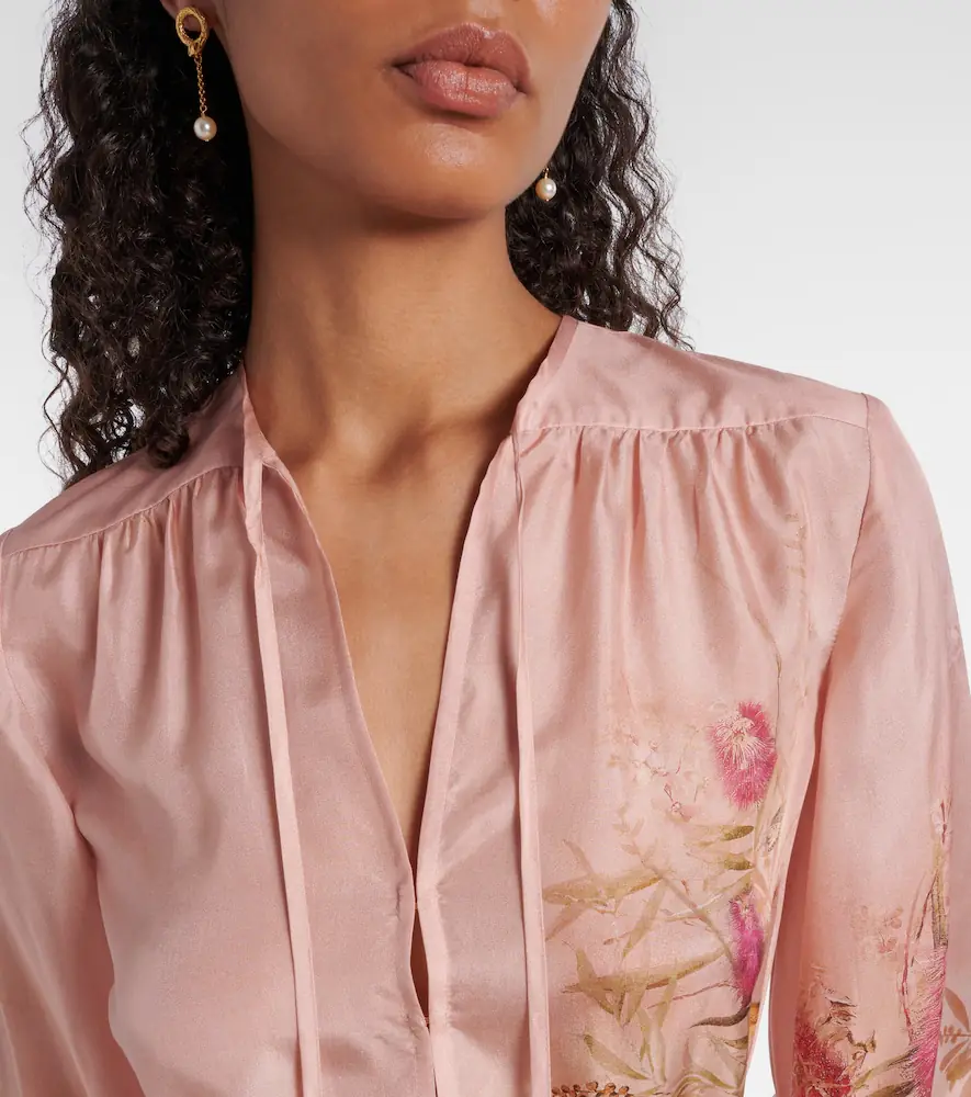 Zimmermann Cascadian floral silk tunic | Thumbnail 3