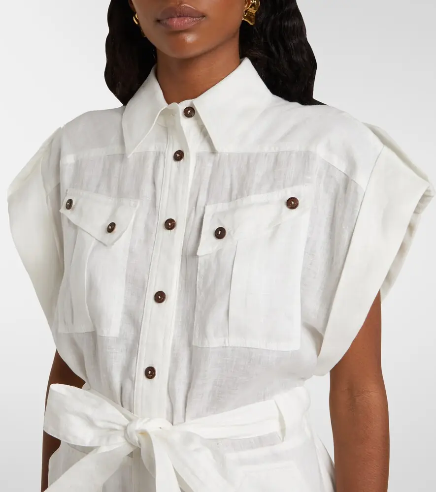 Zimmermann Linen playsuit | Thumbnail 4 Zimmermann Linen playsuit | Thumbnail 4