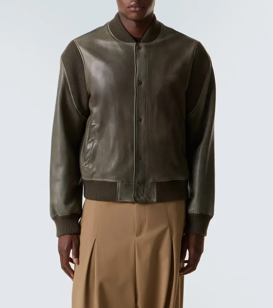 Loewe Leather bomber jacket | Thumbnail 3