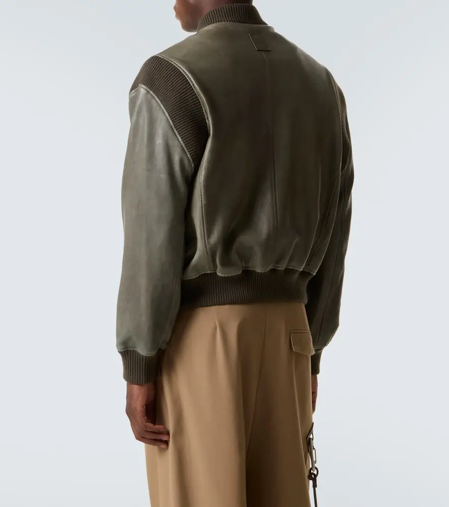 Loewe Leather bomber jacket | Thumbnail 4