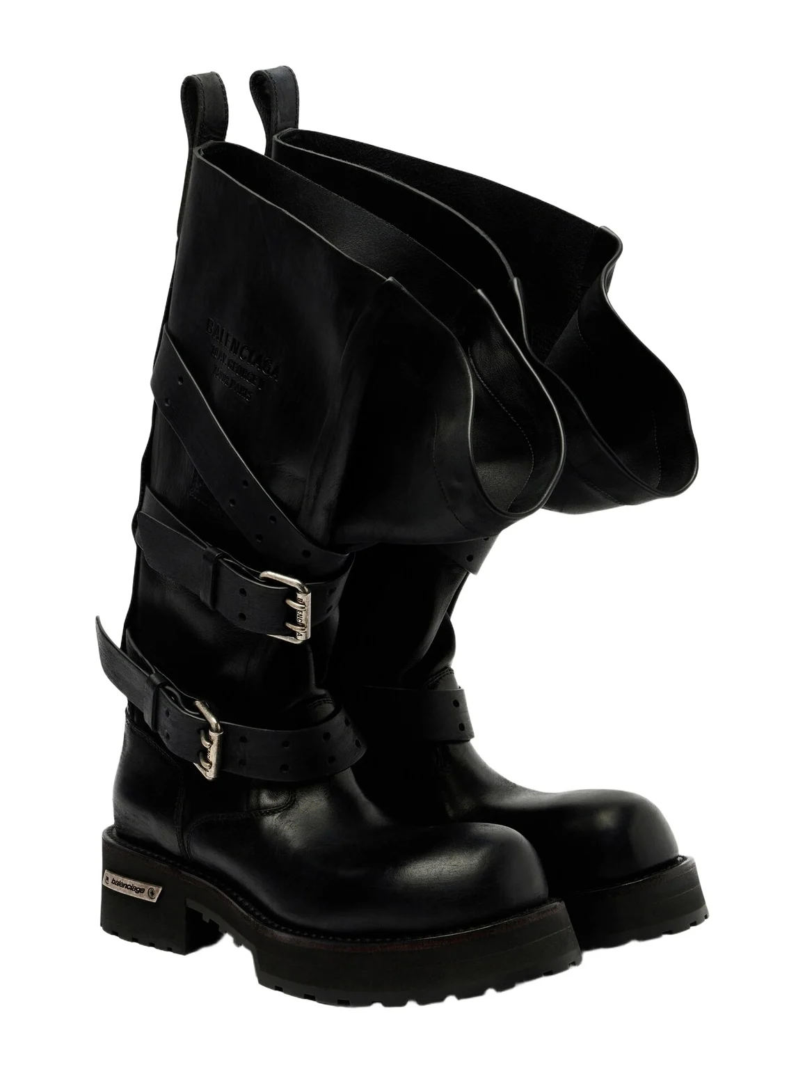 Balenciaga Venom leather combat boots