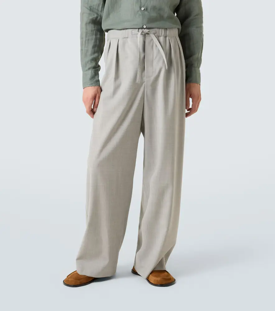 Loewe Wool wide-leg pants | Thumbnail 5 Loewe Wool wide-leg pants | Thumbnail 5