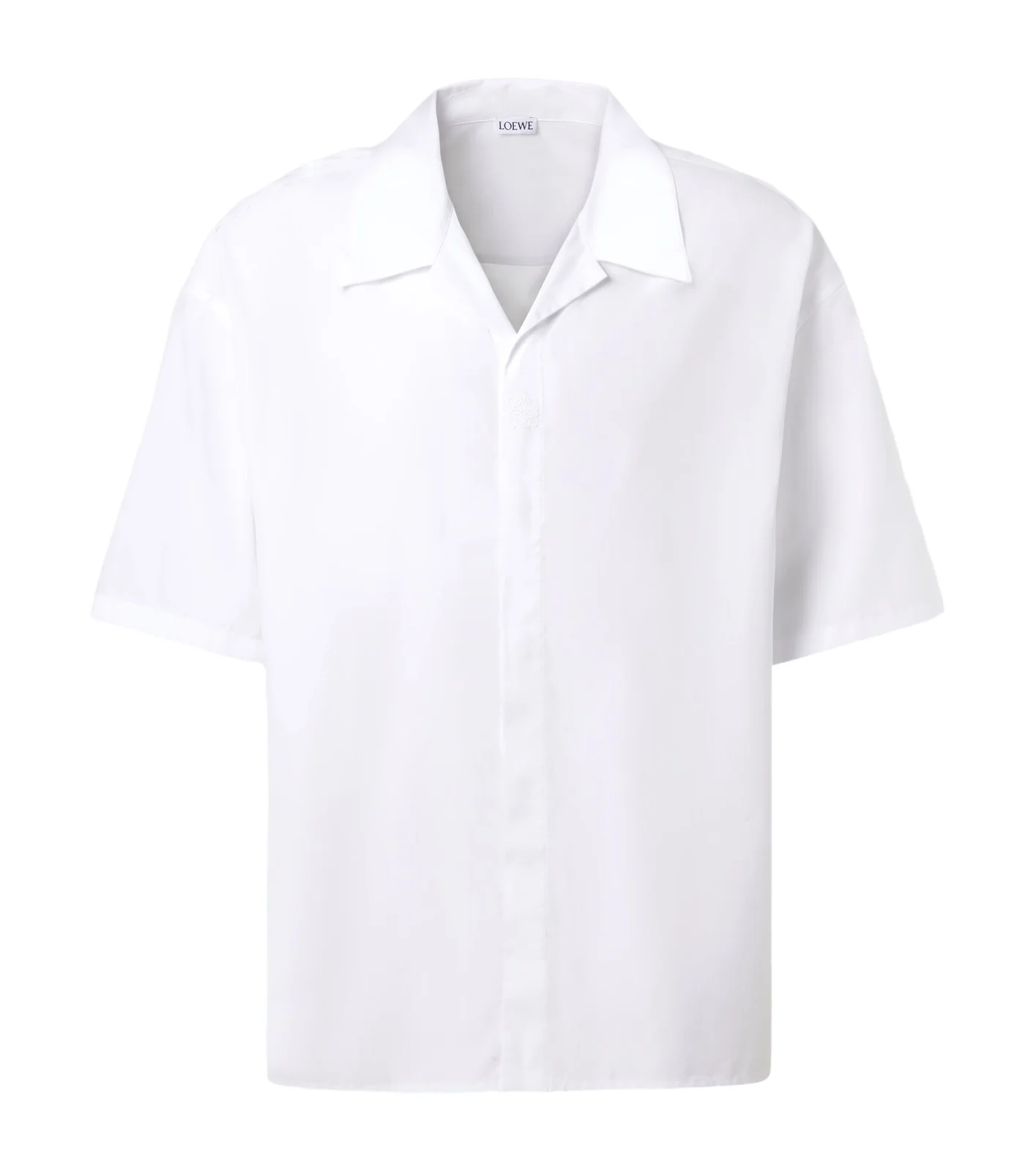 Cotton poplin bowling shirt