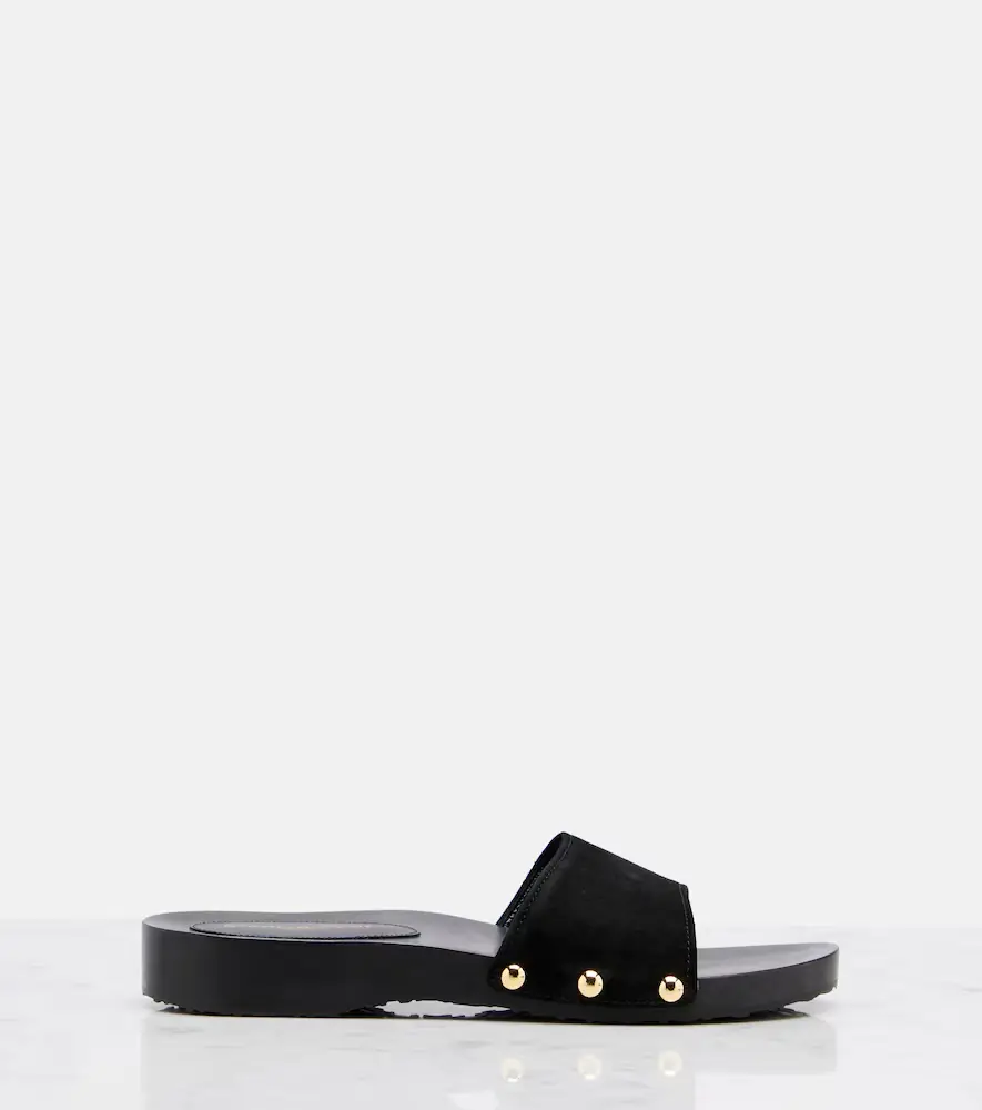 Gianvito Rossi Riviera suede slides | Thumbnail 3 Gianvito Rossi Riviera suede slides | Thumbnail 3