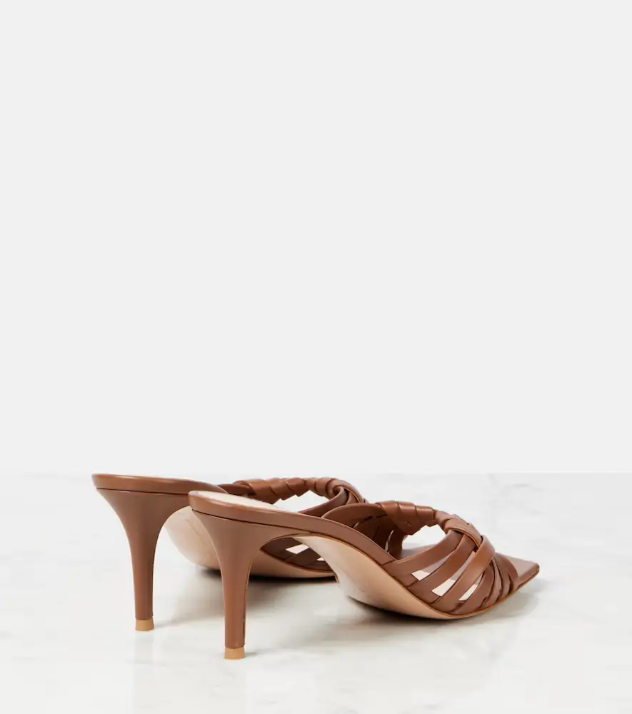 Gianvito Rossi Vyna 70 metallic leather mules | Thumbnail 5