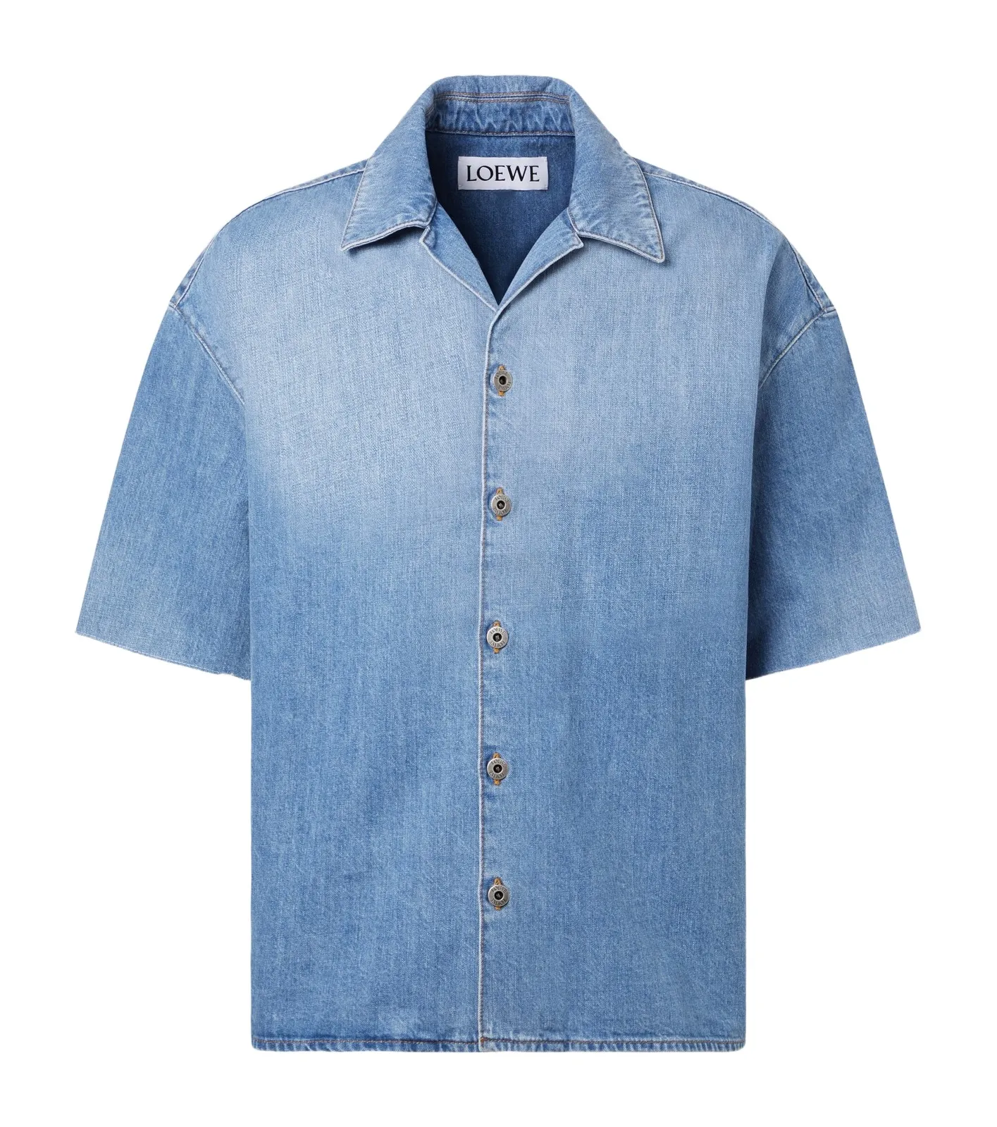 Loewe Anagram denim bowling shirt