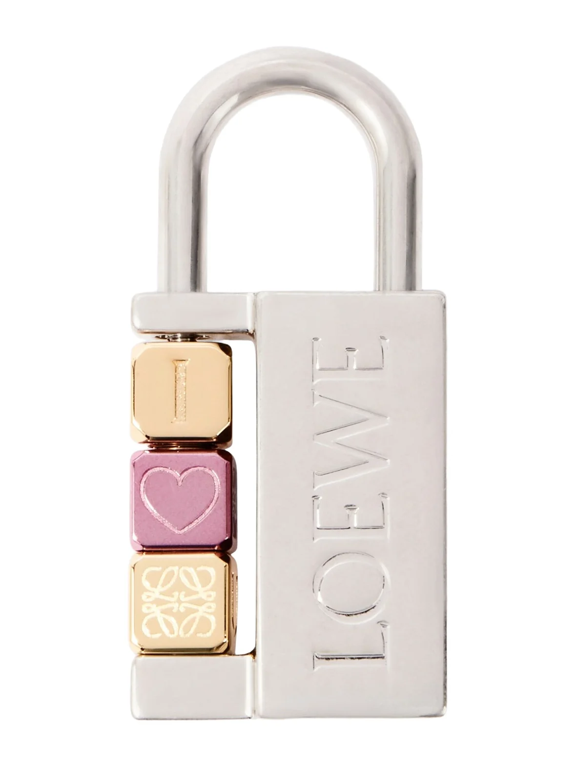 Loewe Padlock Anagram bag charm