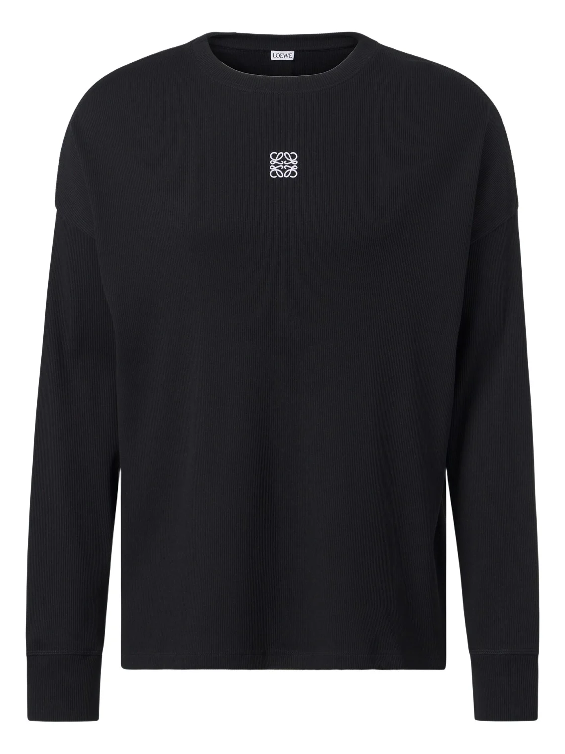 Loewe Anagram ribbed-knit cotton T-shirt