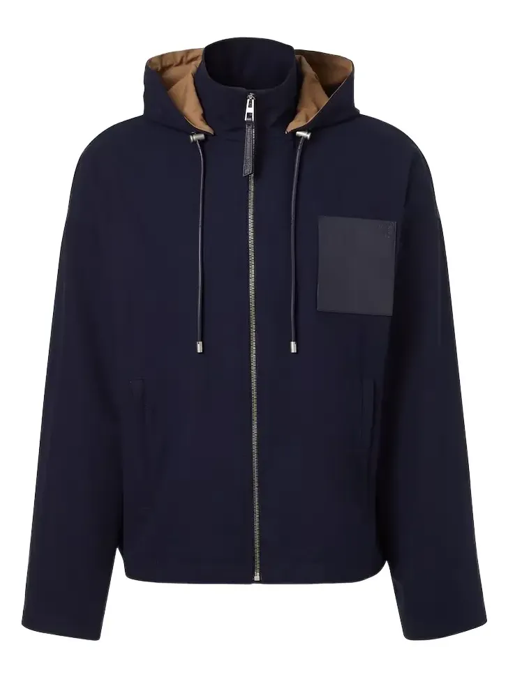 Hooded cotton twill jacket Hooded cotton twill jacket
