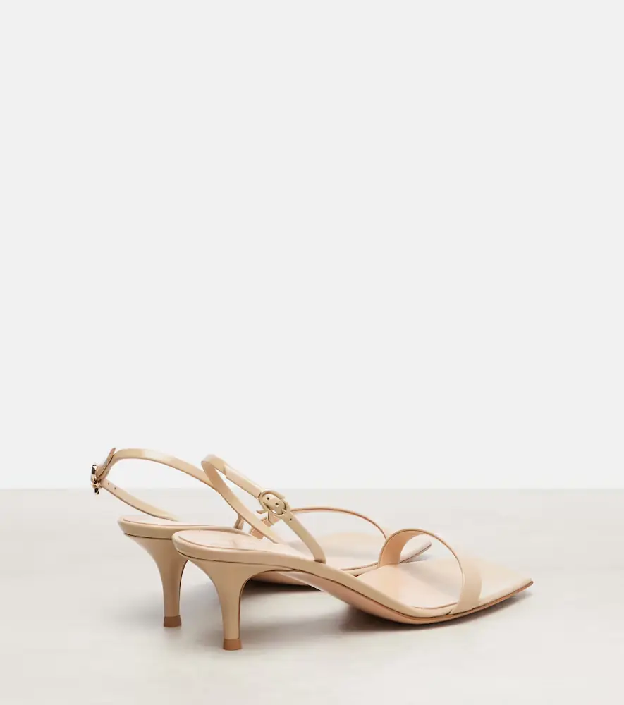 Gianvito Rossi Ribbon patent leather sandals | Thumbnail 2
