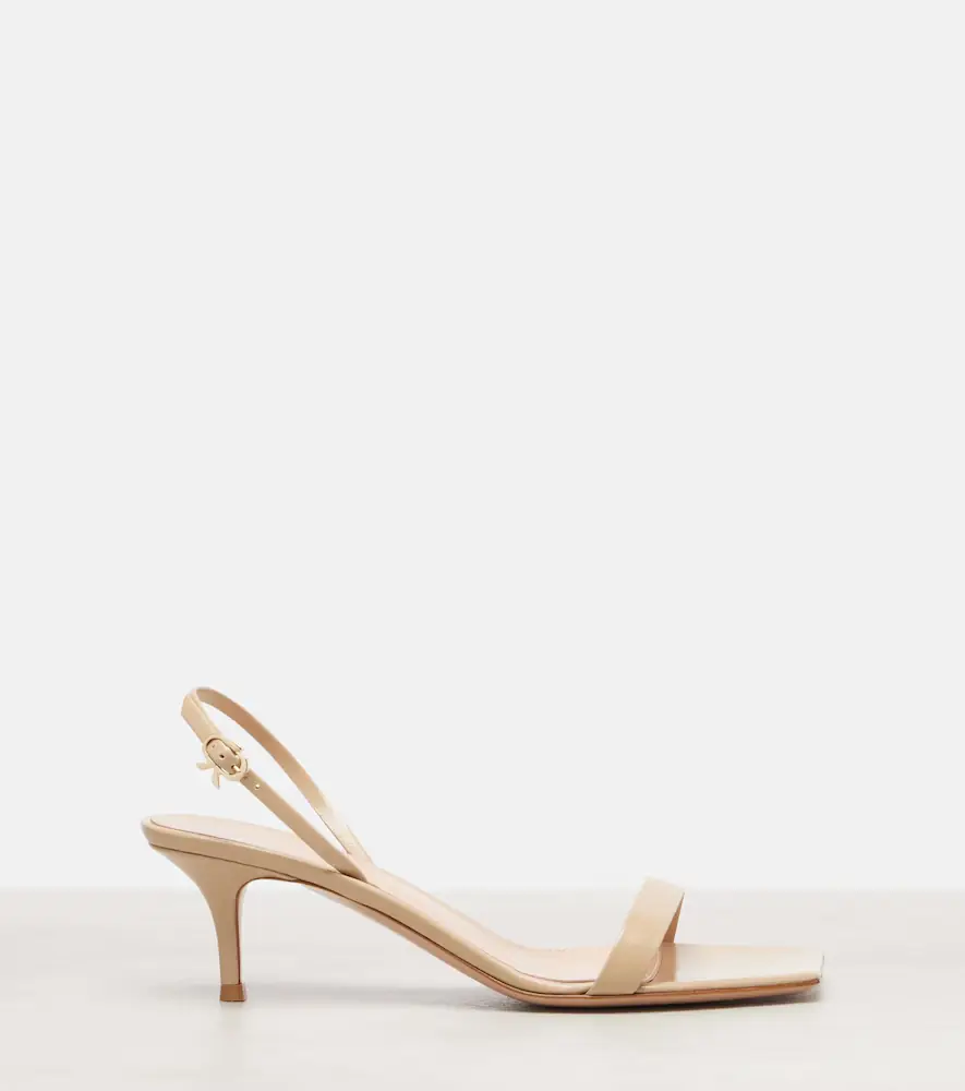 Gianvito Rossi Ribbon patent leather sandals | Thumbnail 3