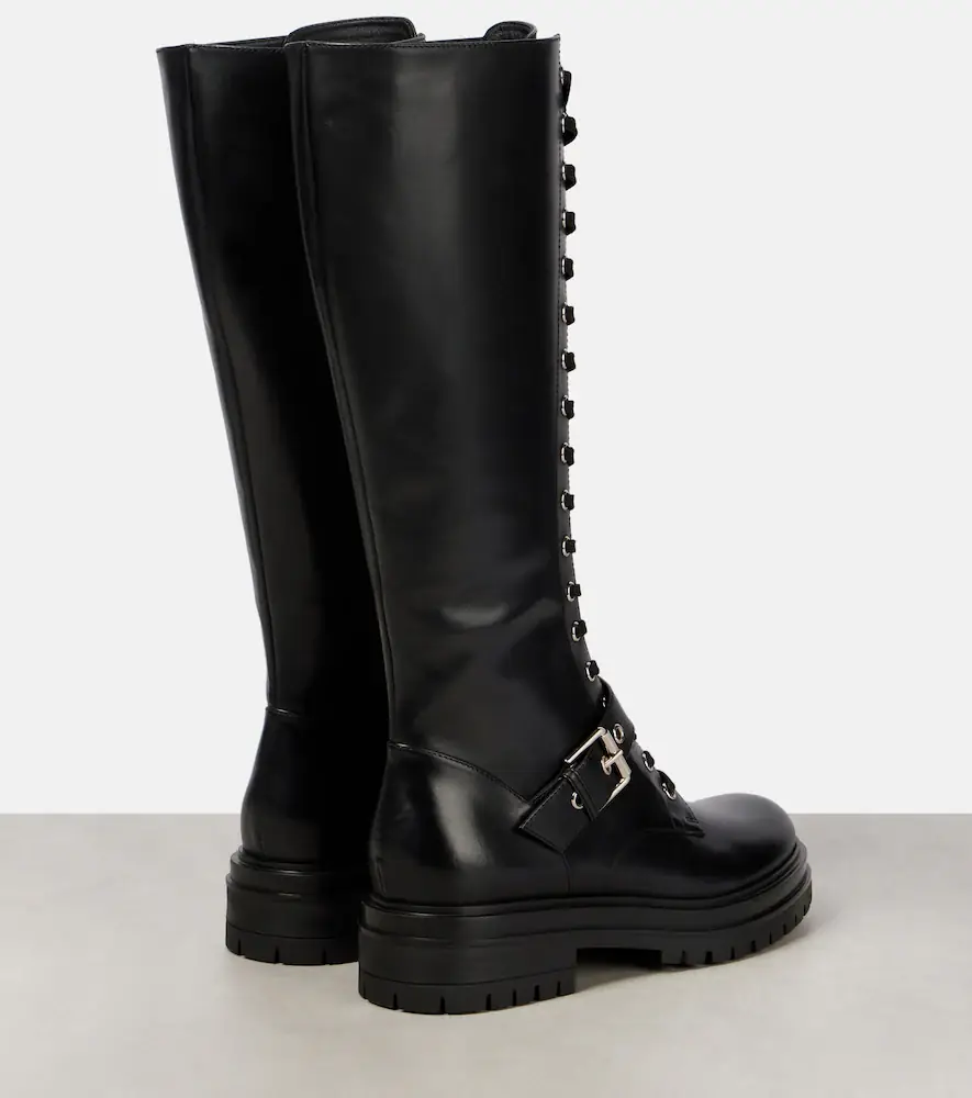 Gianvito Rossi Miles lace-up leather knee-high boots | Thumbnail 2 Gianvito Rossi Miles lace-up leather knee-high boots | Thumbnail 2