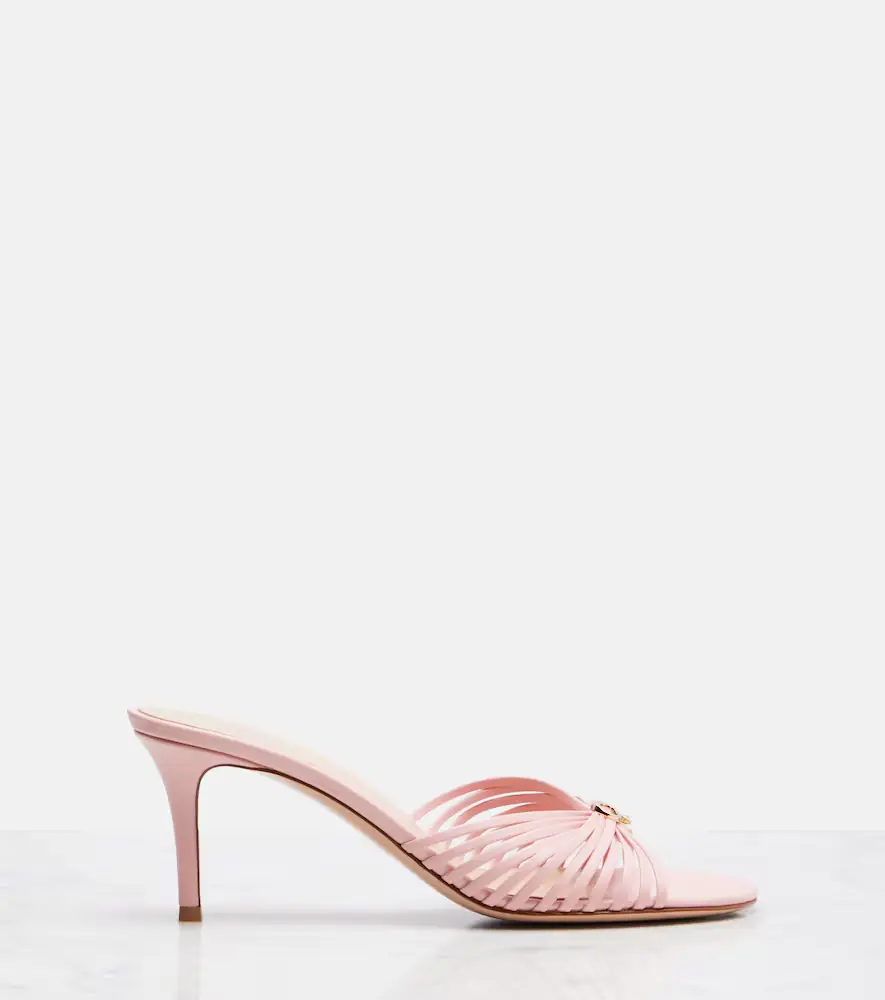 Gianvito Rossi Vyna 70 leather mules | Thumbnail 3