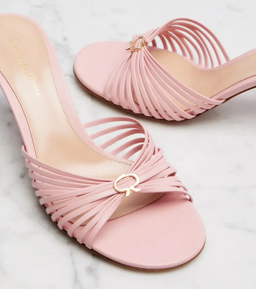 Gianvito Rossi Vyna 70 leather mules | Thumbnail 4