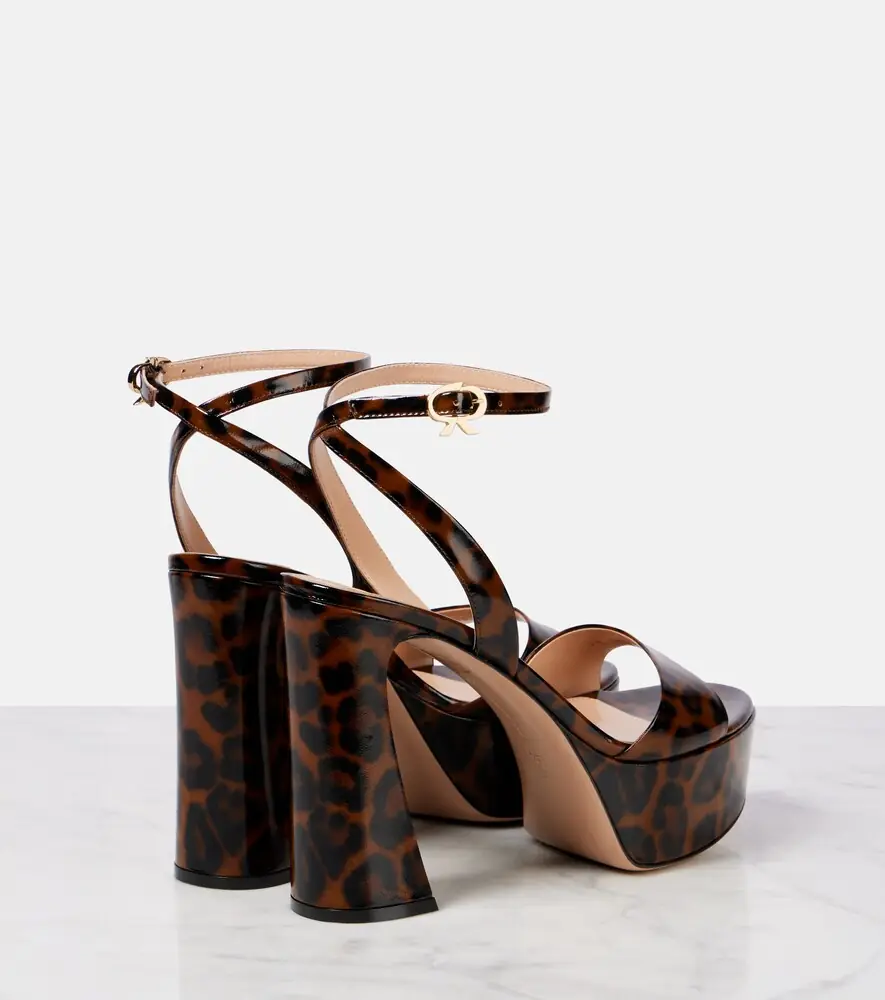Gianvito Rossi Nancy 110 leopard-print platform sandals | Thumbnail 3