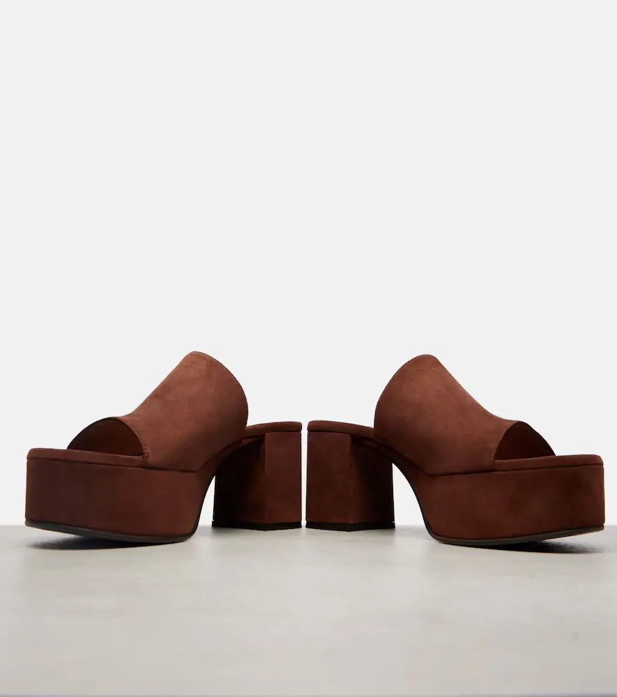 Gianvito Rossi Suede platform mules | Thumbnail 2 Gianvito Rossi Suede platform mules | Thumbnail 2