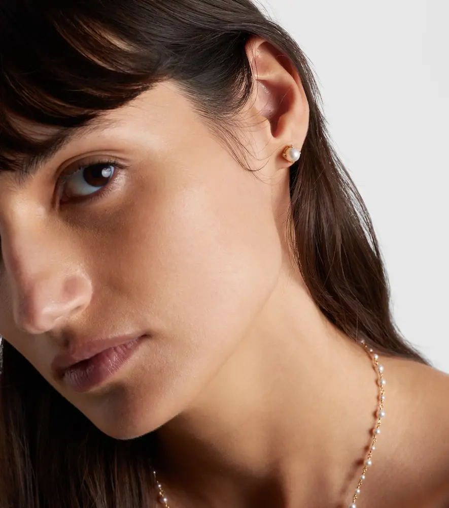 David Yurman Pearl Classics 18kt gold earrings with pearls and diamonds | Thumbnail 4