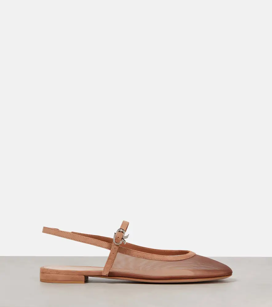 Gianvito Rossi Organza slingback flats | Thumbnail 2 Gianvito Rossi Organza slingback flats | Thumbnail 2