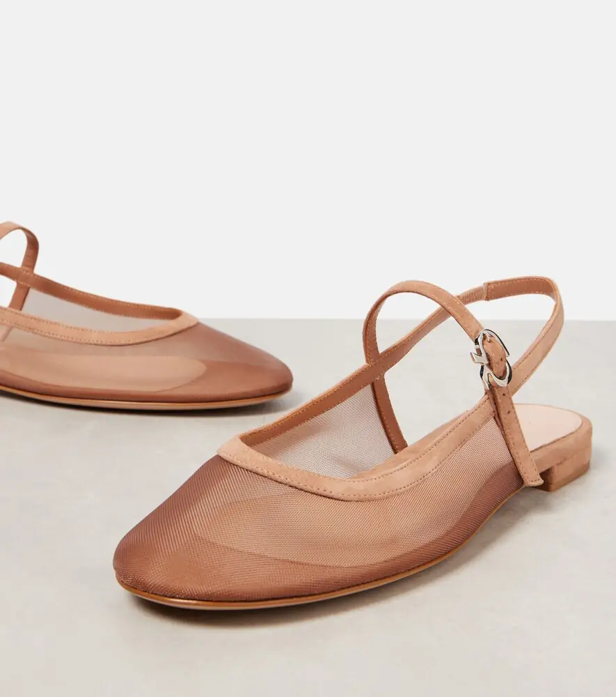 Gianvito Rossi Organza slingback flats | Thumbnail 4 Gianvito Rossi Organza slingback flats | Thumbnail 4