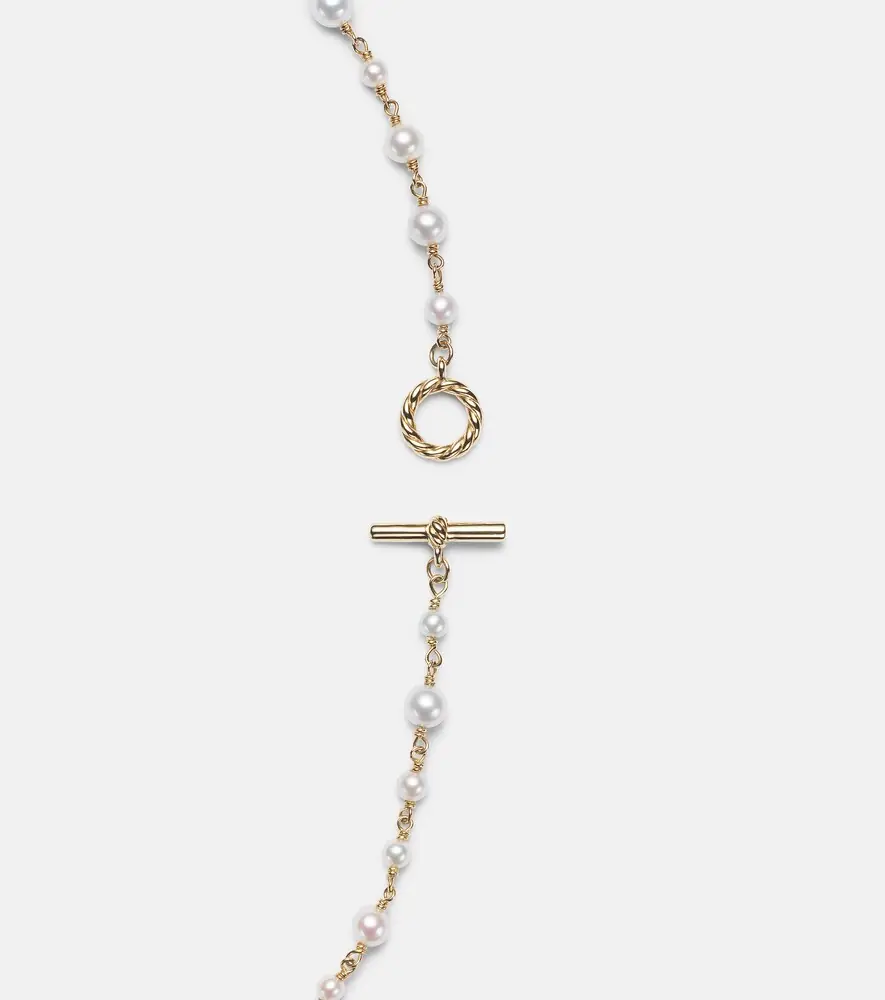 David Yurman Pearl Classics 18kt gold necklace with pearls | Thumbnail 5