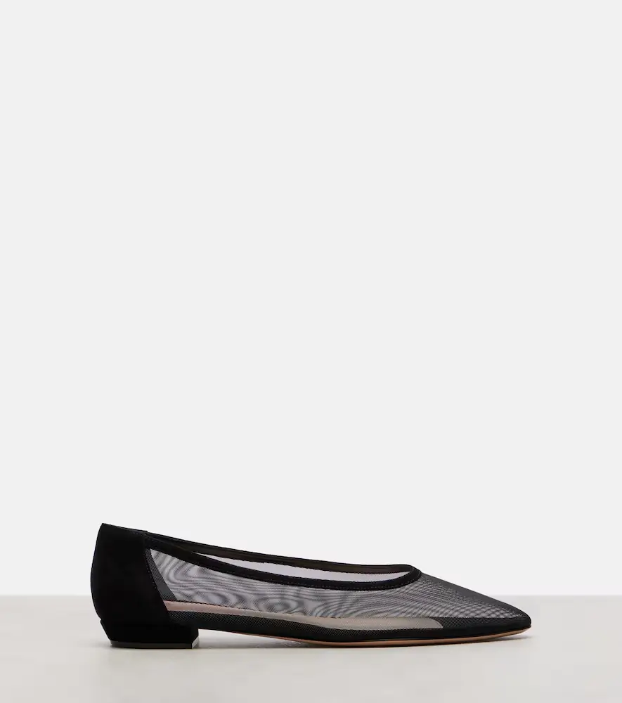 Gianvito Rossi Sheer organza ballet flats | Thumbnail 3 Gianvito Rossi Sheer organza ballet flats | Thumbnail 3