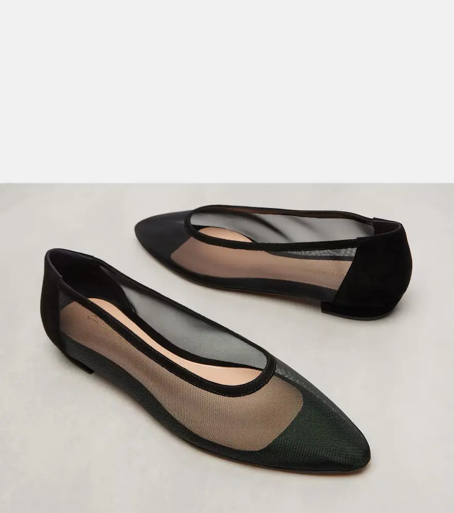 Gianvito Rossi Sheer organza ballet flats | Thumbnail 4 Gianvito Rossi Sheer organza ballet flats | Thumbnail 4