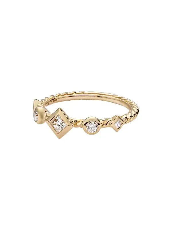 Cable Collectibles Cable 18kt gold ring with diamonds