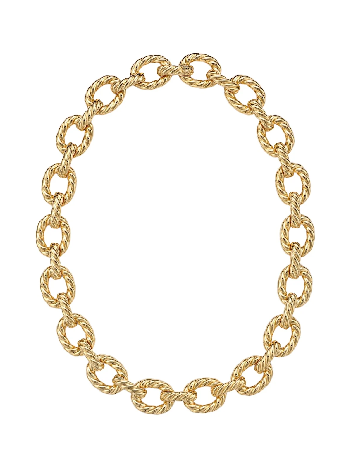 Sculpted Cable 18kt gold chain necklace Sculpted Cable 18kt gold chain necklace