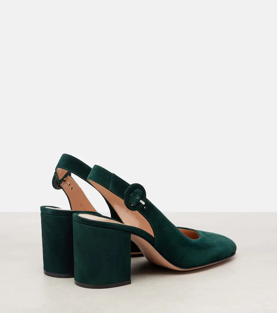 Gianvito Rossi Suede slingback pumps | Thumbnail 3 Gianvito Rossi Suede slingback pumps | Thumbnail 3