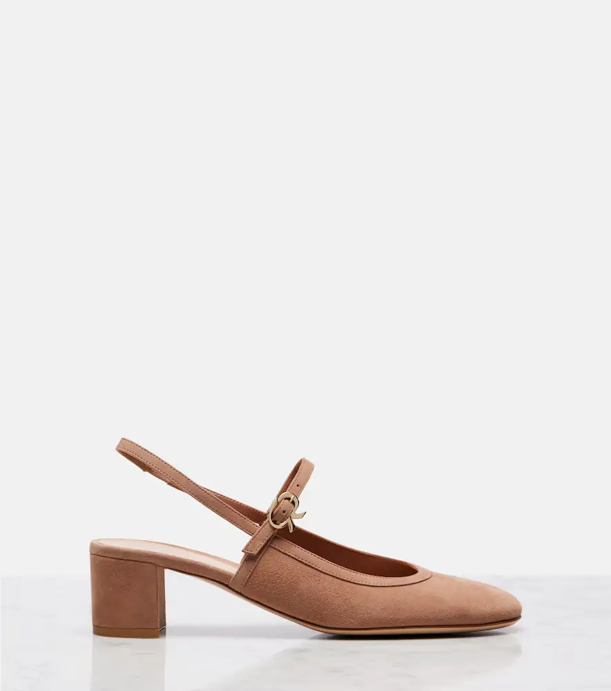 Gianvito Rossi 45 suede slingback pumps | Thumbnail 2