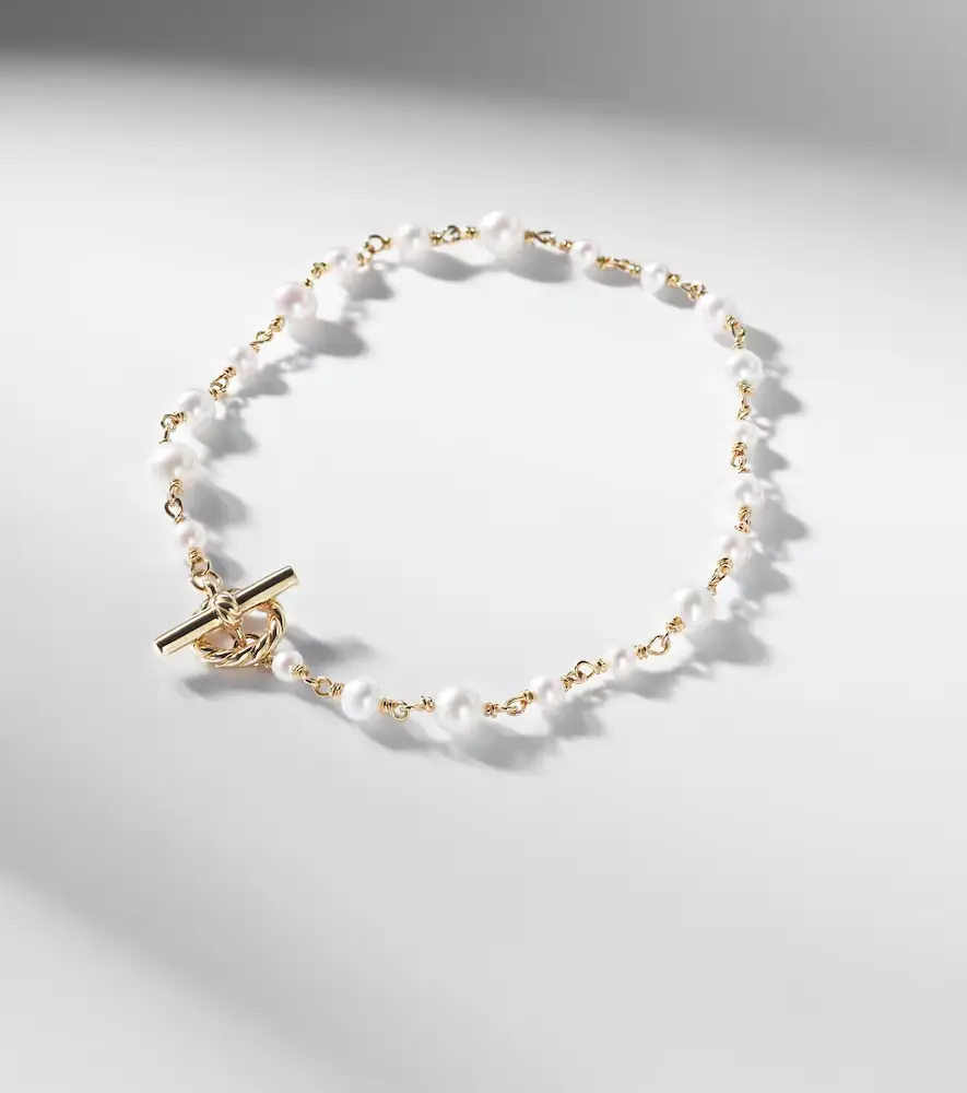 David Yurman Pearl Classics 18kt gold bracelet with pearls | Thumbnail 4