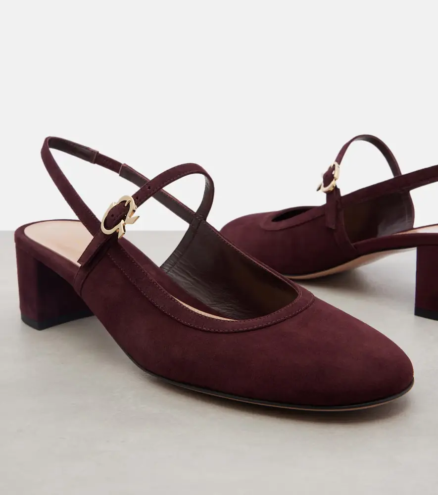 Gianvito Rossi 45 suede slingback pumps | Thumbnail 2 Gianvito Rossi 45 suede slingback pumps | Thumbnail 2