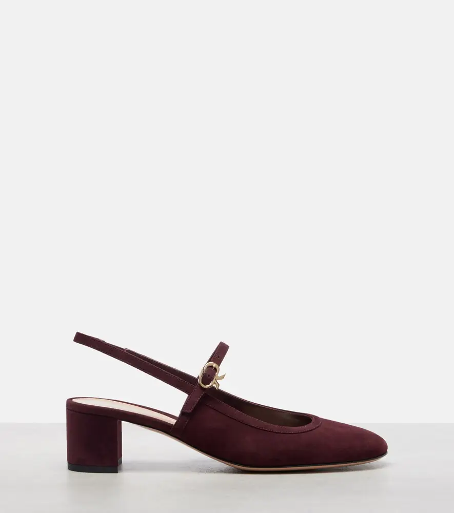 Gianvito Rossi 45 suede slingback pumps | Thumbnail 4 Gianvito Rossi 45 suede slingback pumps | Thumbnail 4