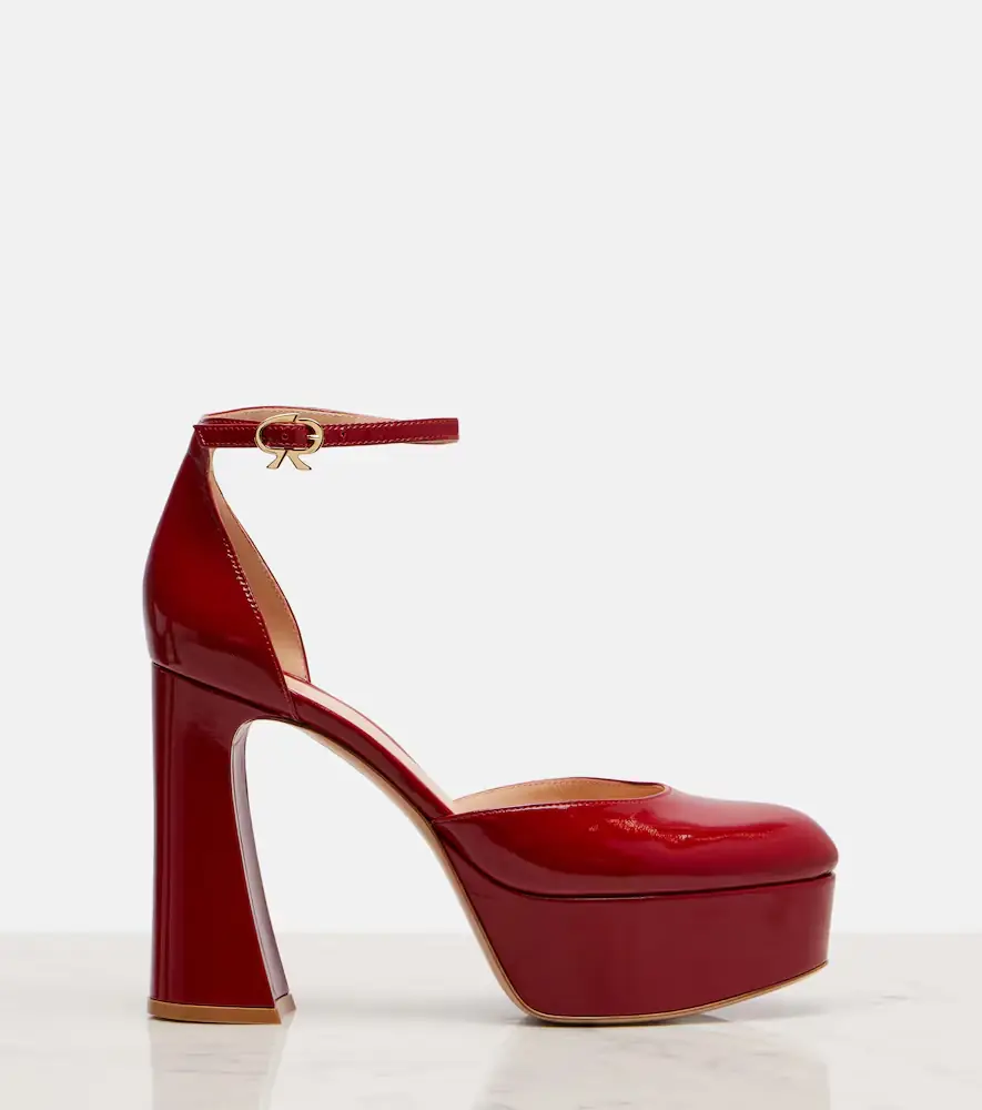Gianvito Rossi Hilary 100 patent leather platform pumps | Thumbnail 2