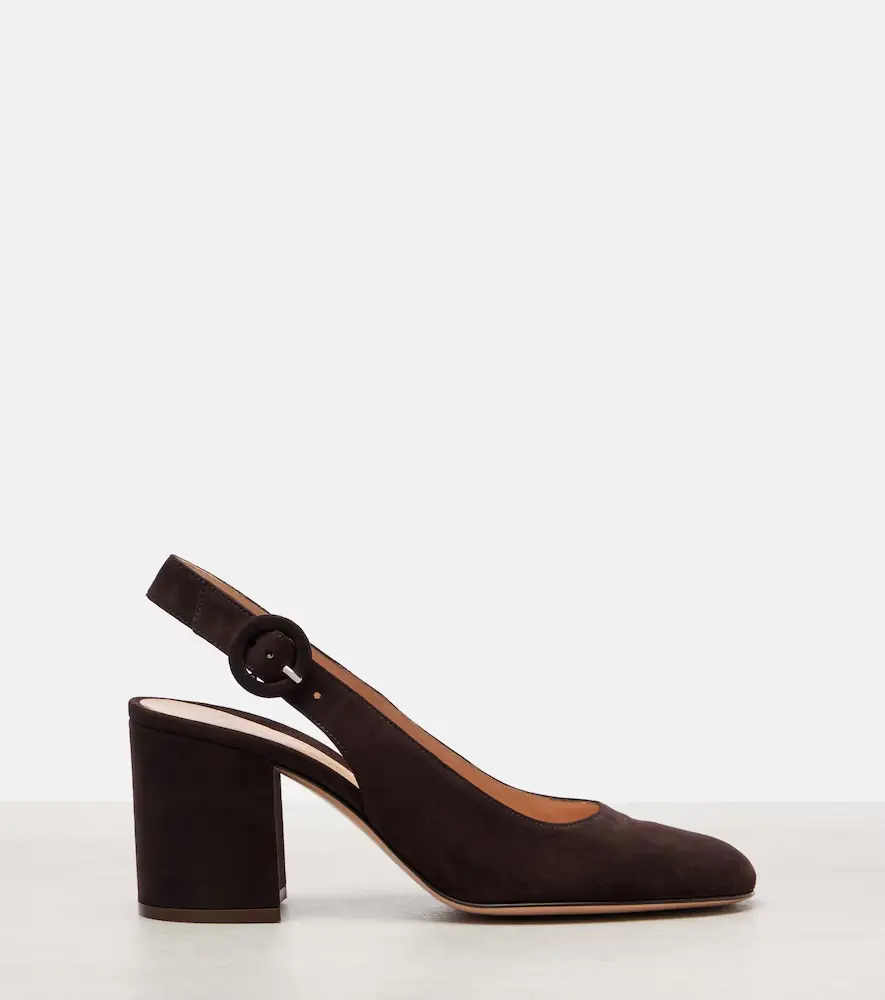 Gianvito Rossi Suede slingback pumps | Thumbnail 2