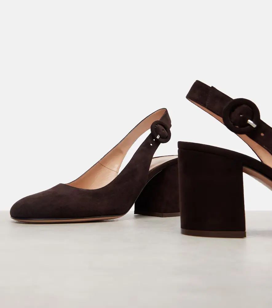 Gianvito Rossi Suede slingback pumps | Thumbnail 3