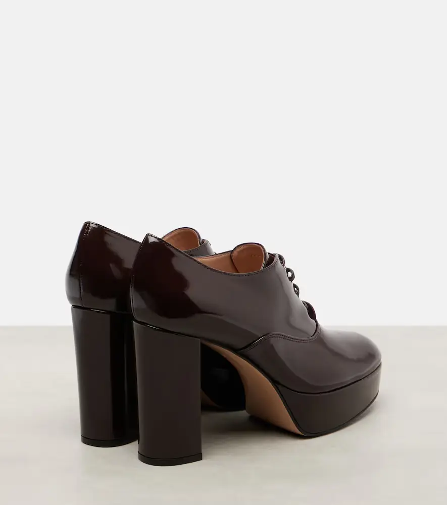 Gianvito Rossi 70 lace-up leather platform pumps | Thumbnail 3