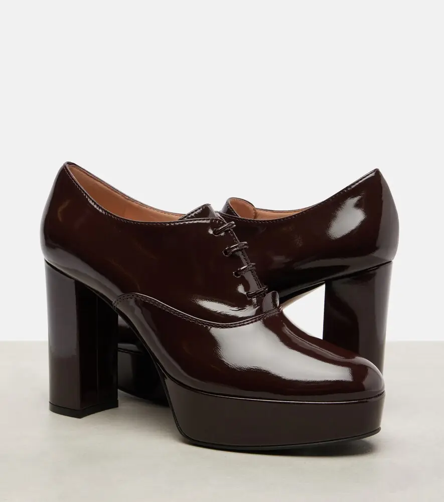 Gianvito Rossi 70 lace-up leather platform pumps | Thumbnail 4