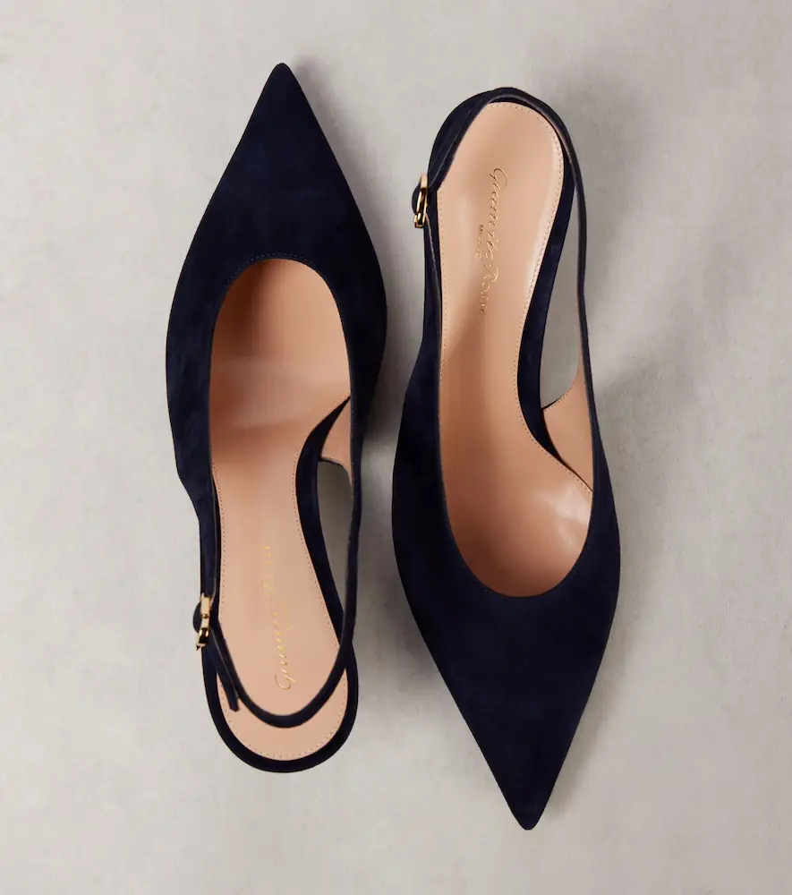 Gianvito Rossi Robbie 55 suede slingback pumps | Thumbnail 2