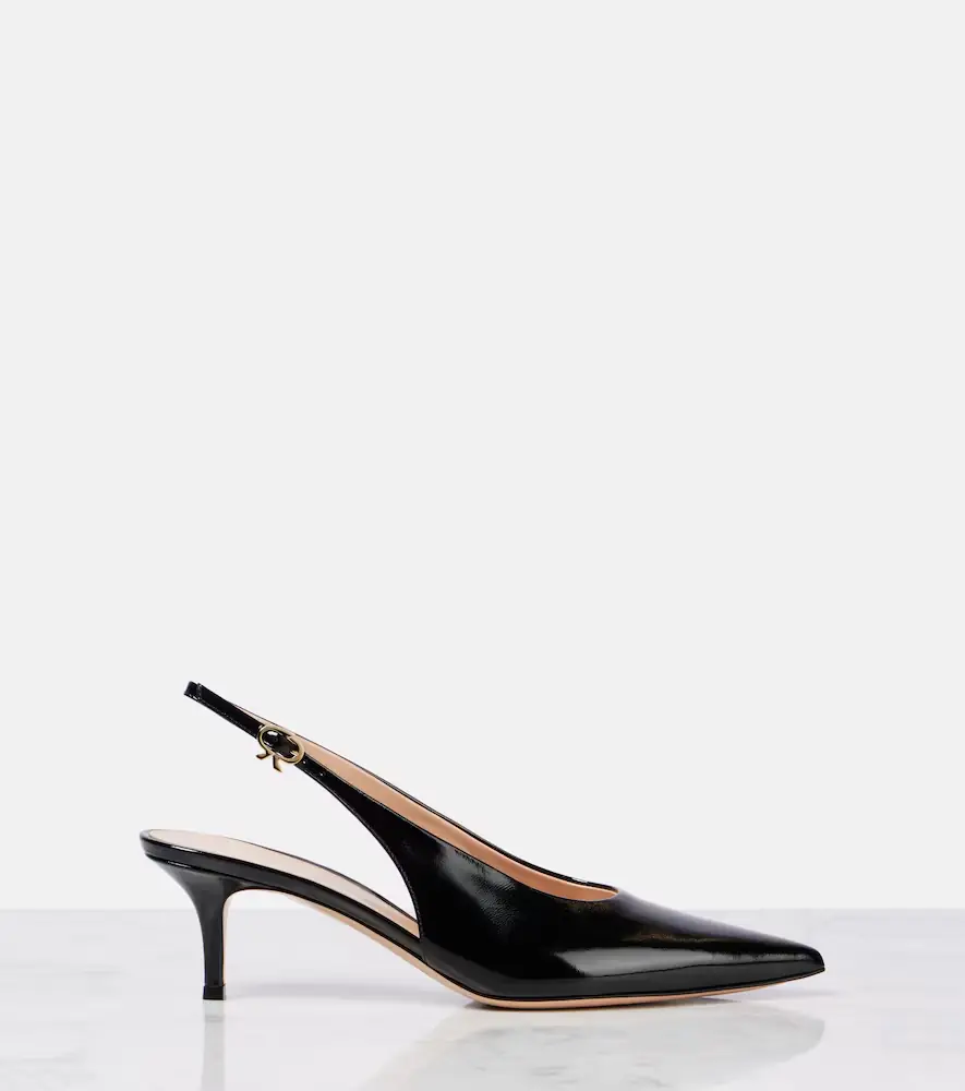Gianvito Rossi Robbie 55 patent leather slingback pumps | Thumbnail 3 Gianvito Rossi Robbie 55 patent leather slingback pumps | Thumbnail 3
