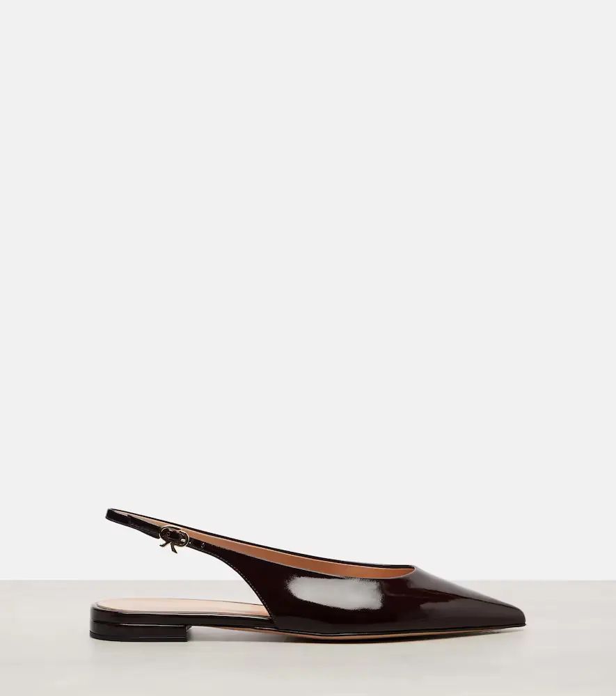 Gianvito Rossi Robbie leather slingback flats | Thumbnail 2 Gianvito Rossi Robbie leather slingback flats | Thumbnail 2