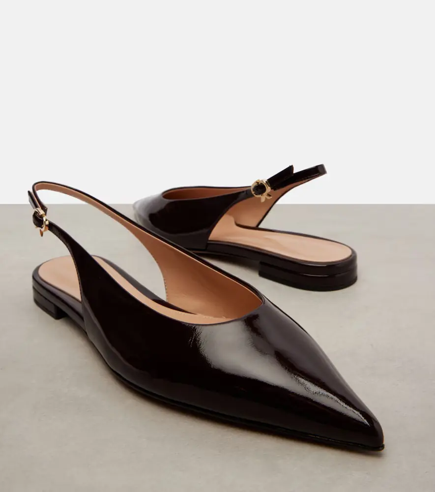 Gianvito Rossi Robbie leather slingback flats | Thumbnail 4 Gianvito Rossi Robbie leather slingback flats | Thumbnail 4