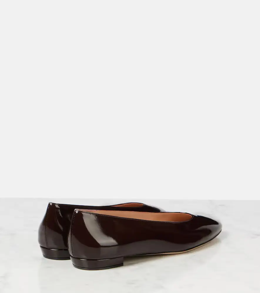 Gianvito Rossi Amelia patent leather ballet flats | Thumbnail 4