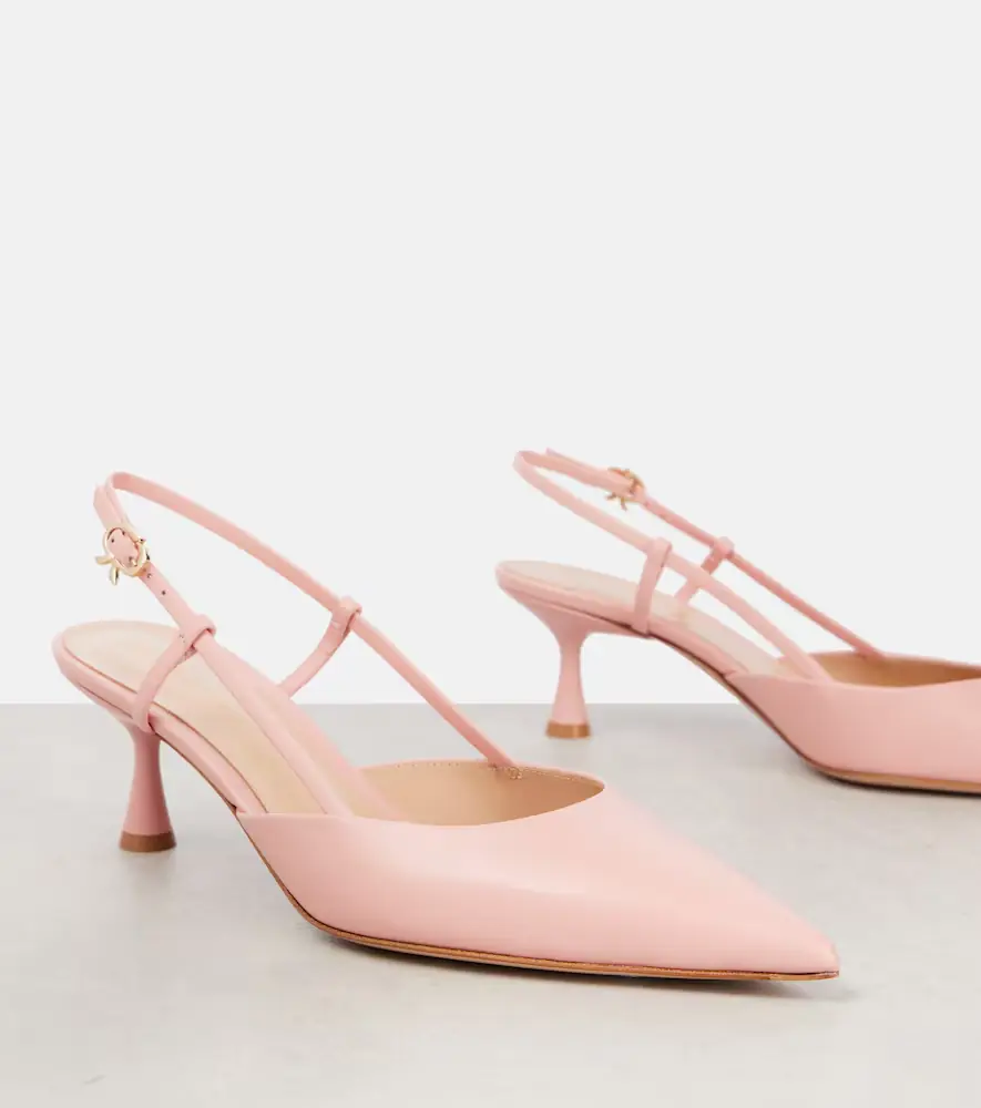 Gianvito Rossi Ascent 55 leather slingback pumps | Thumbnail 2