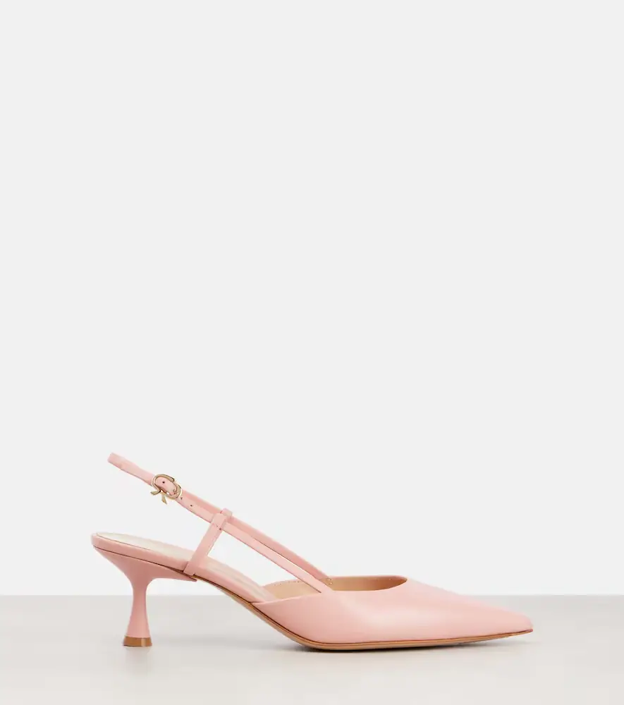 Gianvito Rossi Ascent 55 leather slingback pumps | Thumbnail 3