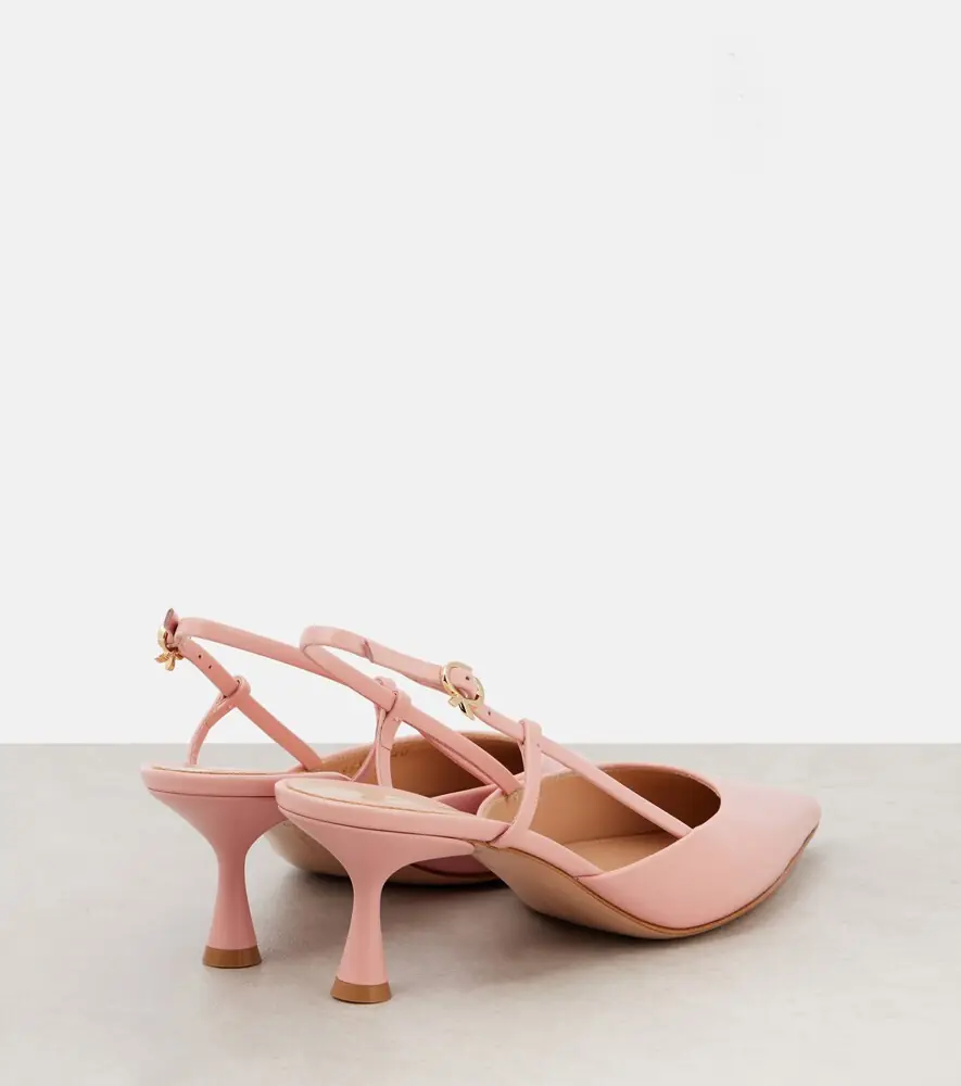 Gianvito Rossi Ascent 55 leather slingback pumps | Thumbnail 4